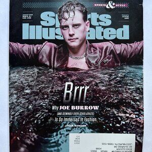 Sports Illustrated Magazine August 2025 Joe Burrow Fashion Issue Cover W/ Label